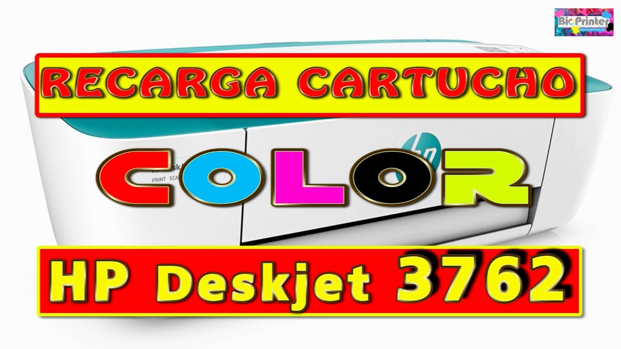 COMO RECARGAR CARTUCHO COLOR HP DESKJET 3762 MODELO 304 /304XL - YouTube