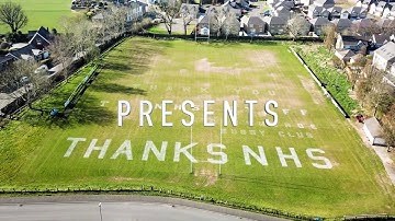 Thank you to the NHS with the TinyLineMarker GPS fully autonomous pitch line marking robot