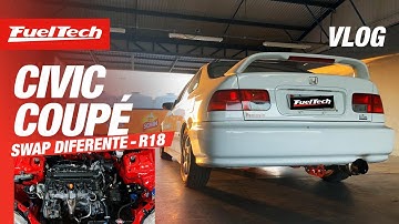 VLOG RARIDADE COM SWAP! Honda Civic Coupé 96 com FuelTech 💪