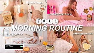 My Cozy Fall Morning Routine!🍂 | Chit Chat, Morning Skincare, Coffee Recipe, & More | Lauren Norris