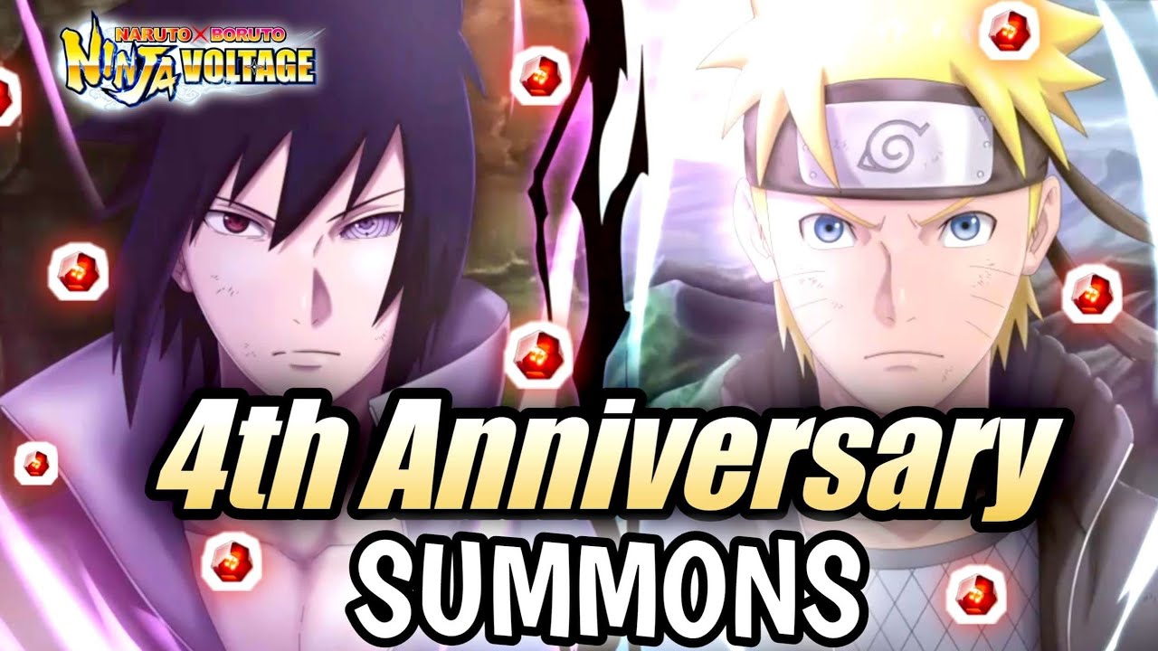 NXB NV:4th Anniversary Naruto & Sasuke Final valley /showdown Summon|Naruto x boruto ninja voltage