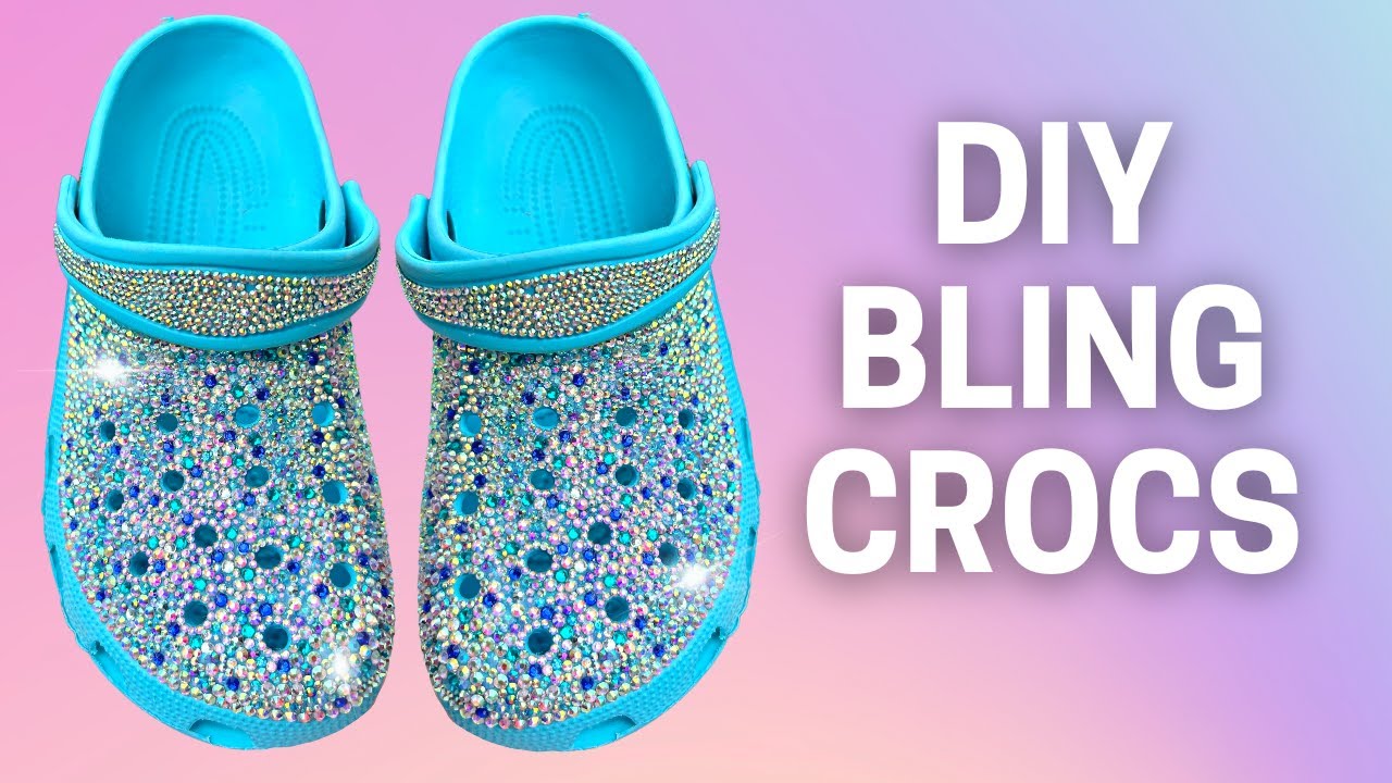 Rainbow Bling Crocs