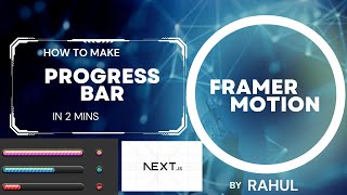 Progress Bar | Framer Motion 2 | Next.js