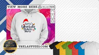 Happy Santa s Favorite Dialysis Nurse Christmas Shirt