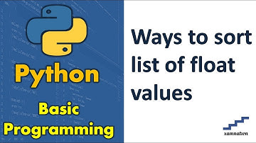 Ways to sort list of float values-method 1