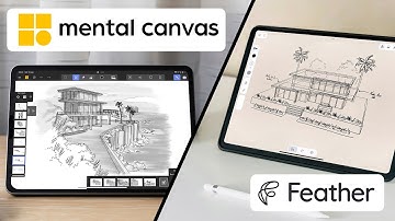 DRAW in 3D - Feather 3D VS Mental Canvas + FREE PDF GUIDE to download