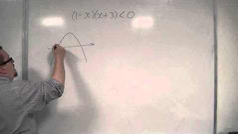 OCR MEI Core 1 4.08 Solving (1 - x)(x + 3) less than 0