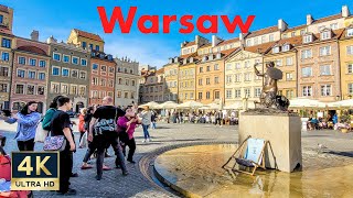 Warsaw Poland 🇵🇱 4K Old Town Walking Tour