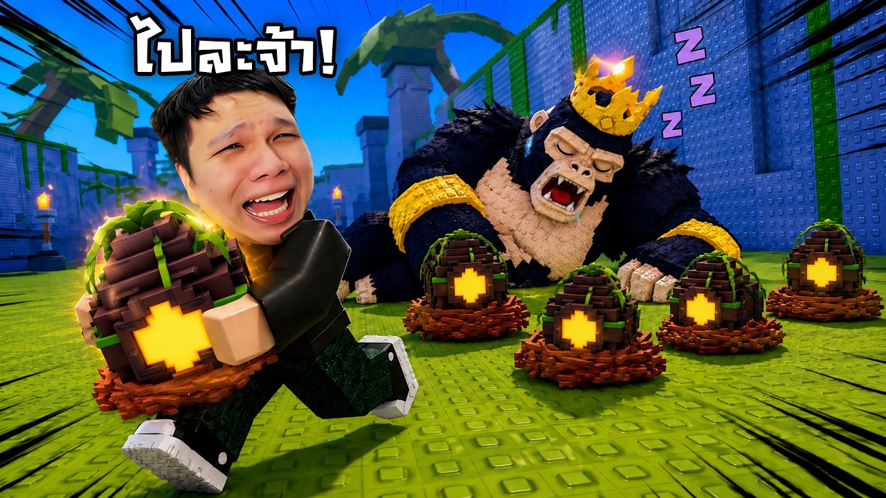 คิงกอริลลา! อยู่เฉยๆ คอนเท้นวิ่งเข้าหา ? | Steal An Egg Roblox