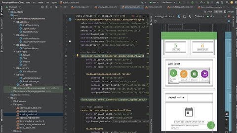 Demo Aplikasi Pengingat Minum Obat Android Studio + Notifikasi Real-Time