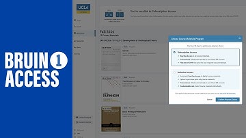 Bruin One Access: Course Materials Walkthrough Fall Quarter 2024