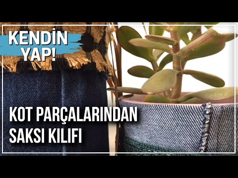 Eski Kot Parçalarından Saksı Kılıfı | Kendin Yap! | Evim Dergisi