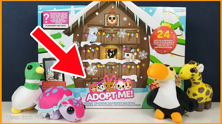 ROBLOX ADOPT ME HOLIDAY CALENDAR! Christmas advent unboxing! DLC codes and mini figures