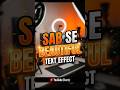 Text Effects in CSS | Beautiful Hover | Animations #shorts #beginners