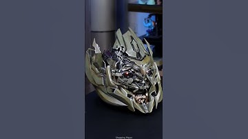 This helmet is so real! Megatron! #transformers #megatron #unboxing #optimusprime #robot
