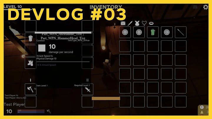Dungeon Crawler Multiplayer Game Devlog #3 - Some Game UI