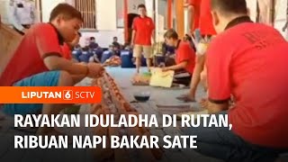 Iduladha di Rutan Situbondo, Ribuan Napi Kompak Bakar Sate Ribuan Tusuk | Liputan 6