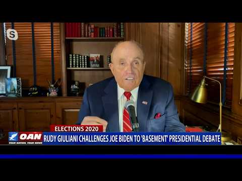 Rudy Giuliani challenges Joe Biden to 'basement' presidential debate
