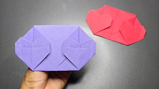 Handmade origami heart envelope folded | How to make an Easy Origami Envelope with an A4 Paper