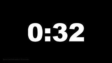 32 seconds [32 secs] clock timer countdown || Alarm Focus