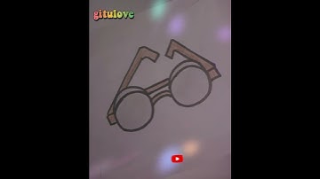 #gitulove|How to draw specs step by step|specs drawing tutorial|Specs  drawing for kids very easy