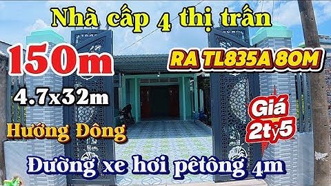 Đất Cần Giuộc Giá Rẻ| Nhà cấp 4 thị trấn ngay trung tâm diện tích khủng.