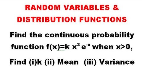 ontinuous Probability Distribution-Problem