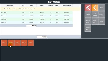 POS - Transferring Tables
