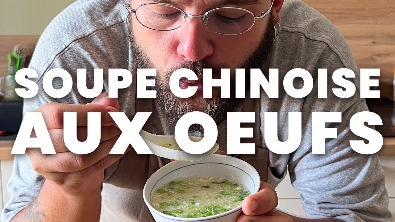 Soupe aux œufs chinoise (egg drop soup) - Hop dans le wok