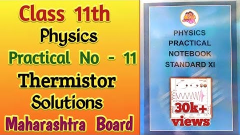Class 11th Physics Experiment No 11 | Maharashtra Board #practicle