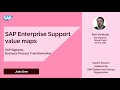 Live sessions on sap enterprise support value maps  sap signavio  business process transformation