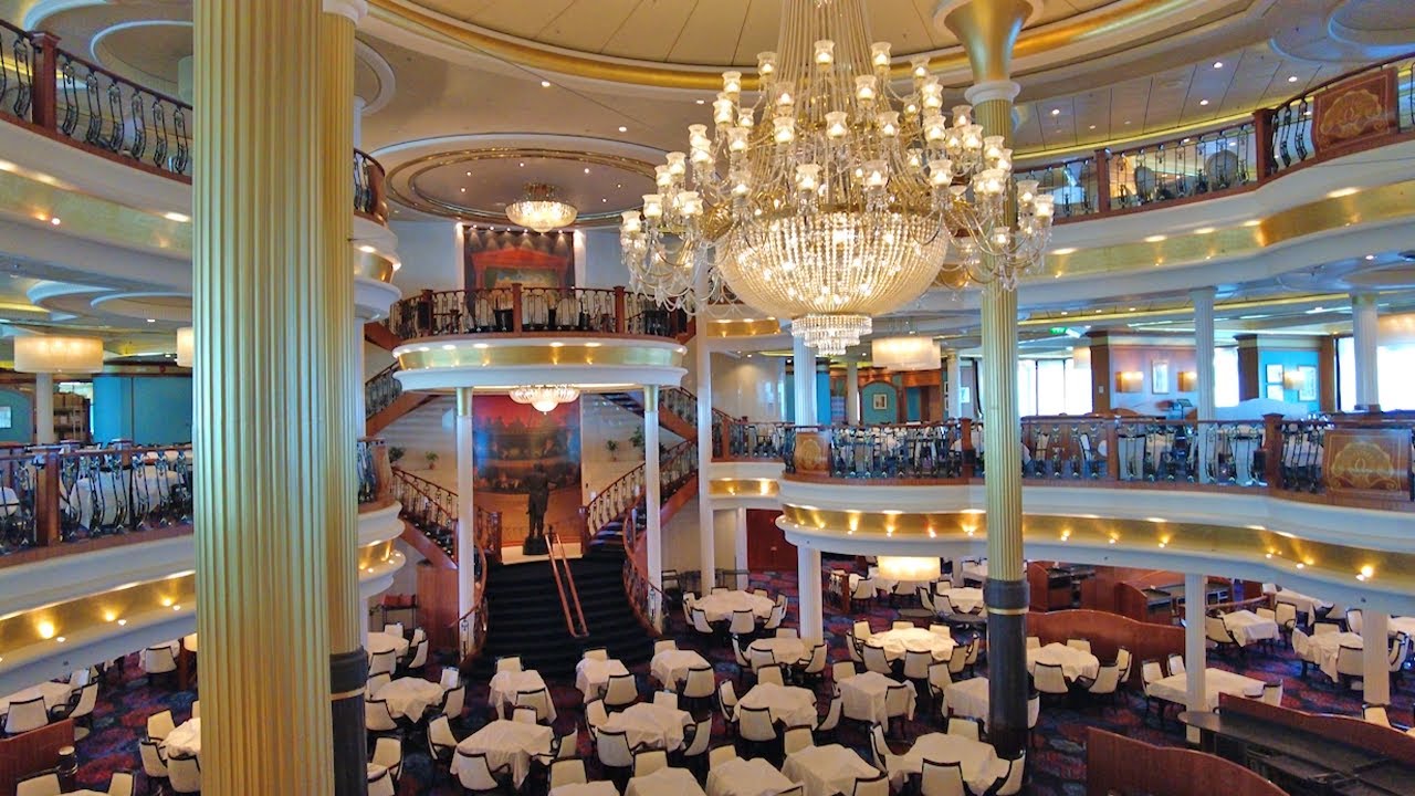 Adventure Of The Seas Main Dining Room Royal Caribbean Cruise Ship 