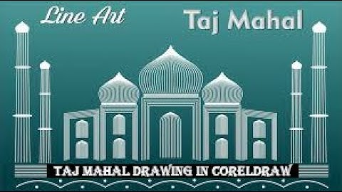 CorelDRAW Mein Taj Mahal Kaise Banaye | Pan Tool Se Easy Drawing | 2025 Tutorial