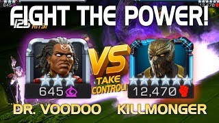 Fight the Power! Dr. Voodoo vs. Killmonger (6* R2) w/ Tips (Masochism Counter) | MCoC