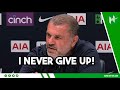 GIVE UP?! THAT&#39;S REALLY HARSH! | Ange FUMES at reporter&#39;s question over top four chances 😤