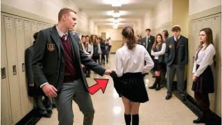 картинка: Хулиганы приставали к новенькой. Это была ошибка. Через минуту они молили о пощаде...