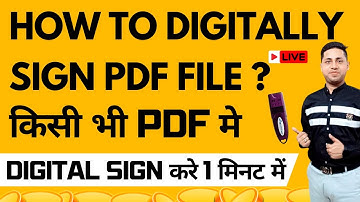 How to Sign PDF with Digital Signature Certificate (in Adobe Acrobat Reader)