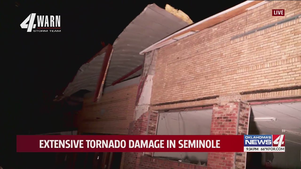 Tornado damage in Seminole - YouTube