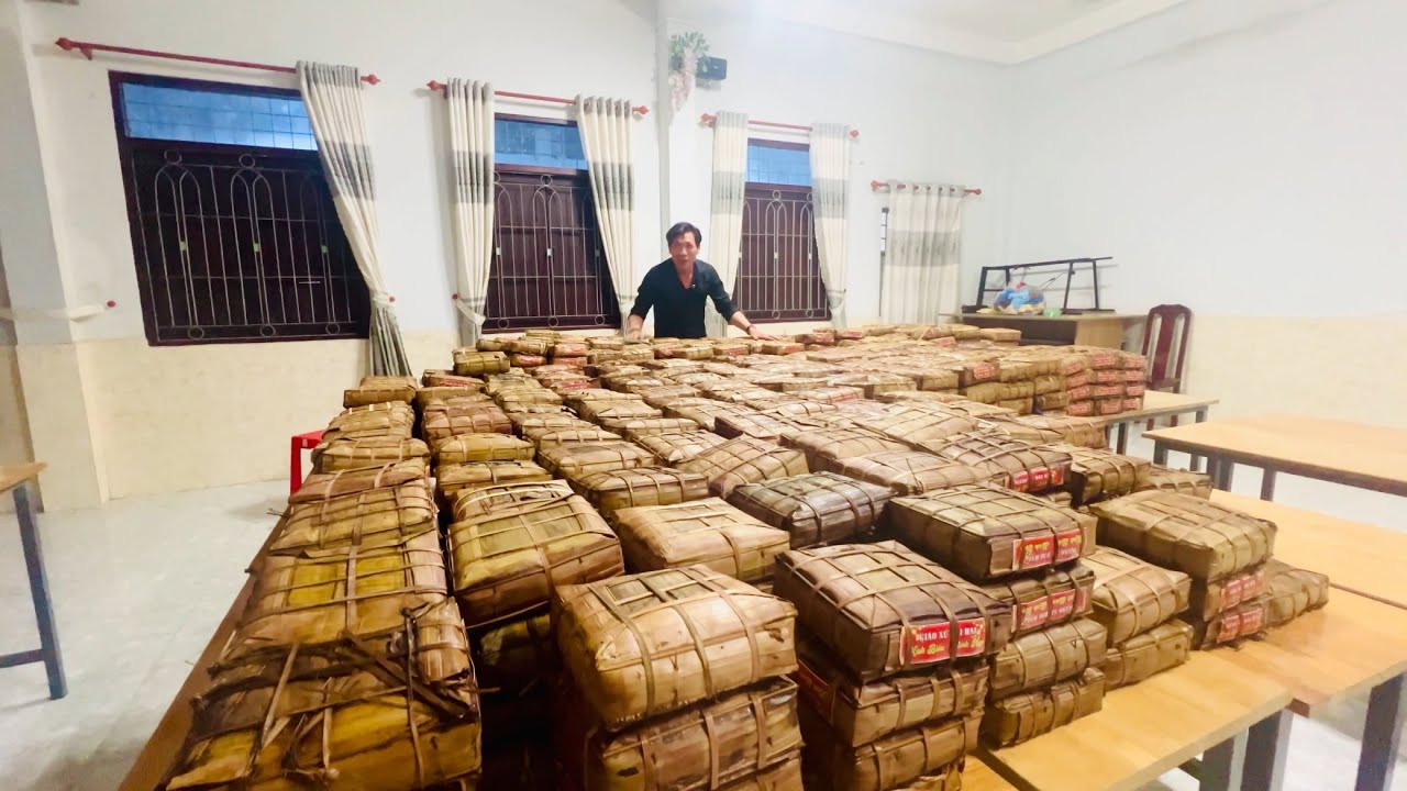 Giáo xứ Đại Hải lập kỷ lục gói hơn 1.200 bánh chưng dịp Tết Nguyên Đán | Không khí xuân ấm áp