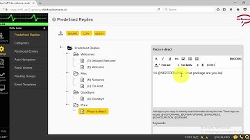 Click4Assistance How To: PreDefinedReplies