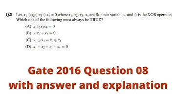previous year gate questions on logic gates  2016 1 marks