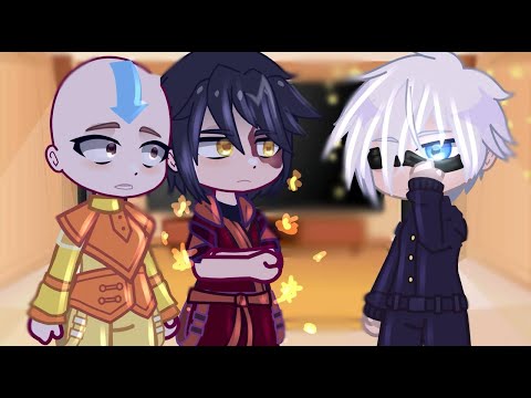 Team Avatar React To Gojo Satoru Avatar The Last Airbender Gacha React 