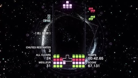 Tetris Effect - All Clear mode gameplay (New personal best record !)