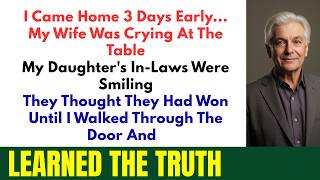 My Wife Was Crying When I Came Home Early — The Smiles On My Daughter’s In-Laws’ Faces Said Every...