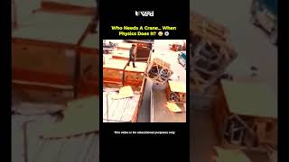 No Crane Needed?! 🤯 Pulley Physics Does It ⚙️ #shorts #viral