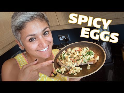 quick-spicy-scrambled-eggs-recipe---food-with-chetna