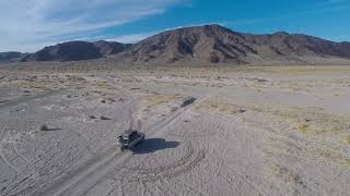 2017 Mojave Road crossing Soda Lake (aerial footage)
