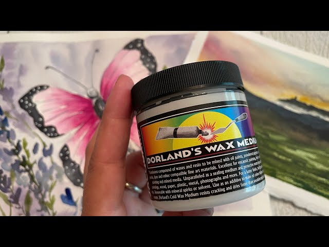 Waxed Watercolours - Using Dorland's Wax on watercolours 