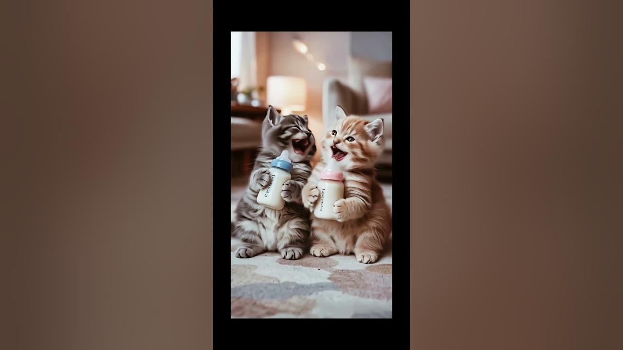 Two cats fun time #youtubeshorts #cat #cute #music #funny #song #trending #pets #kitten #catshorts