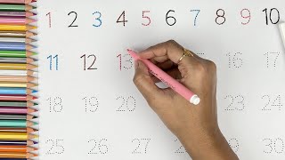 123 Numbers 1 To 17 Numbers Writing Practice Learn To Read 123 Numbers Counting Part 1
